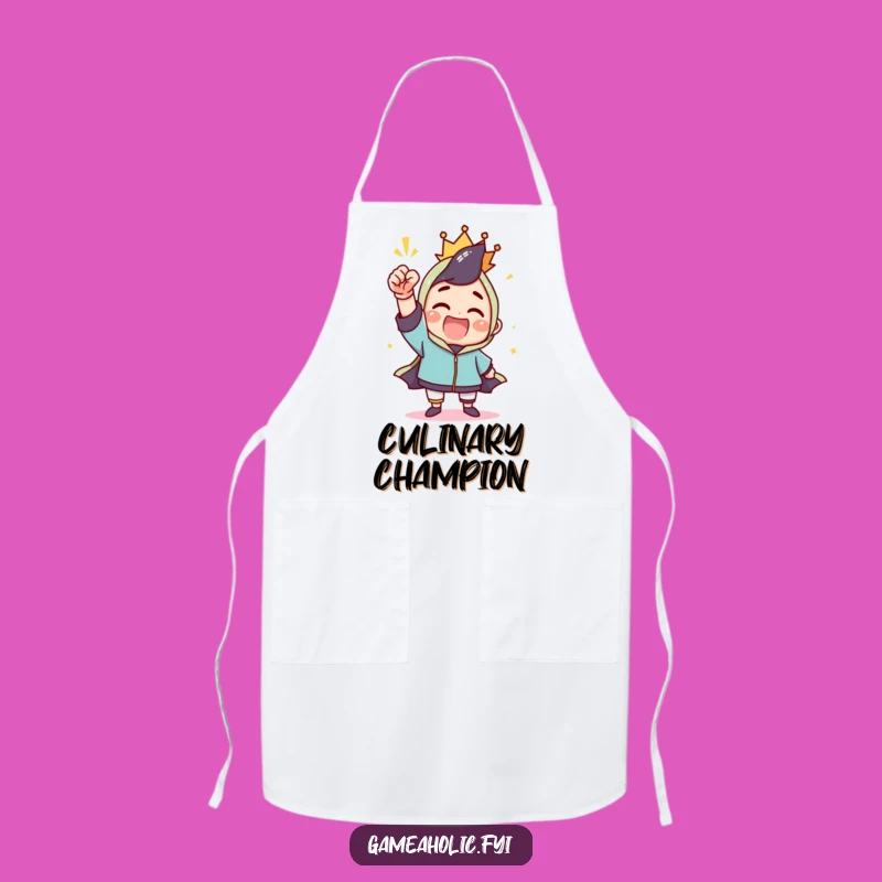Funny Apron: Chef's Victory Fist Pump, Hilarious Kitchen Gear & Funny Gift