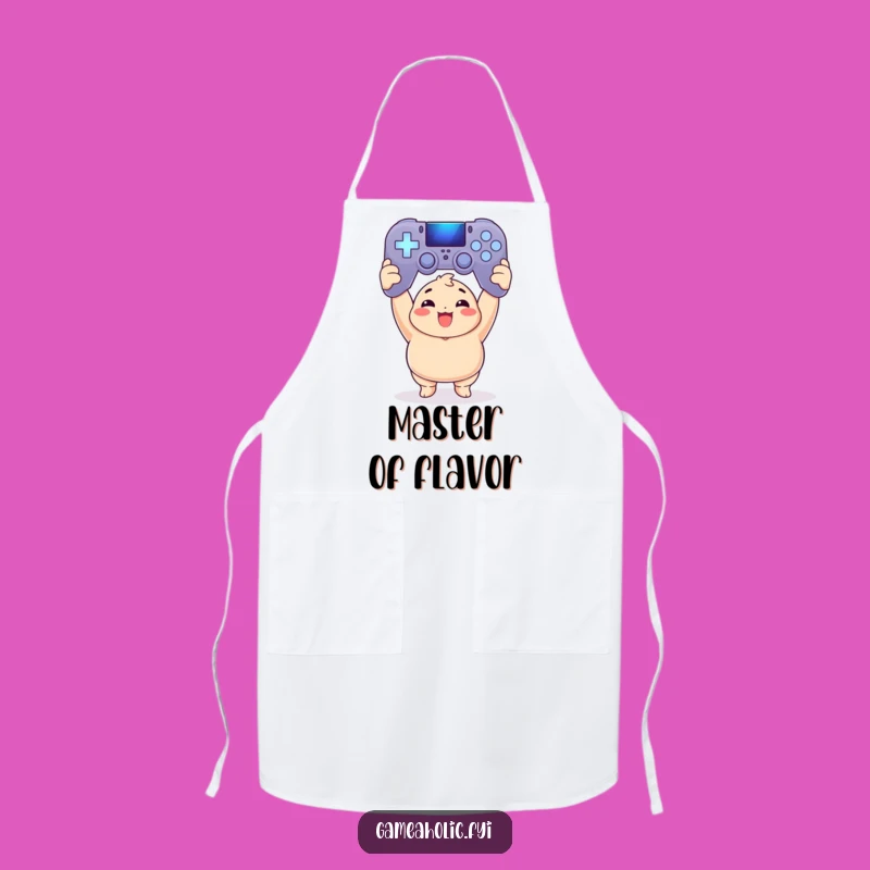 Funny Chubby Gamer Apron: Cook Up Wins, Ideal Funny Gift for Chefs!