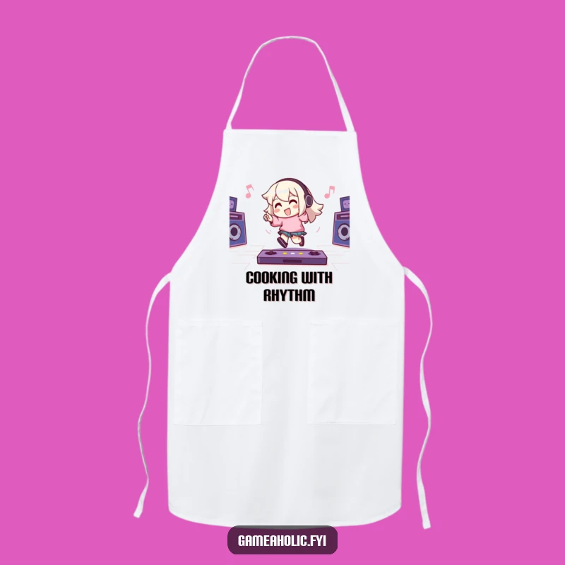 Funny Gamer Apron - Tapping Foot Chef, Energetic Beats, Hilarious Cooking Gift!