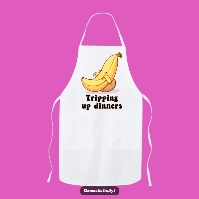Funny Banana Peel Potato Apron: Cook with Comedic Flair, Perfect Kitchen Gift!