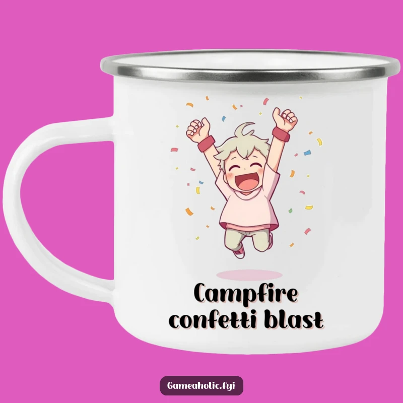 Funny Celebration Camping Mug: Toast to Adventure with Joy