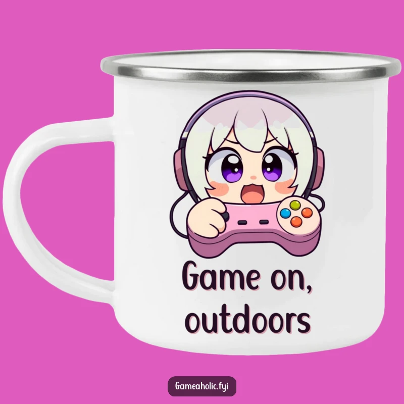 Funny Camping Mug: Frantic Gamer, Durable & Hilarious Outdoor Gear, Funny Gift