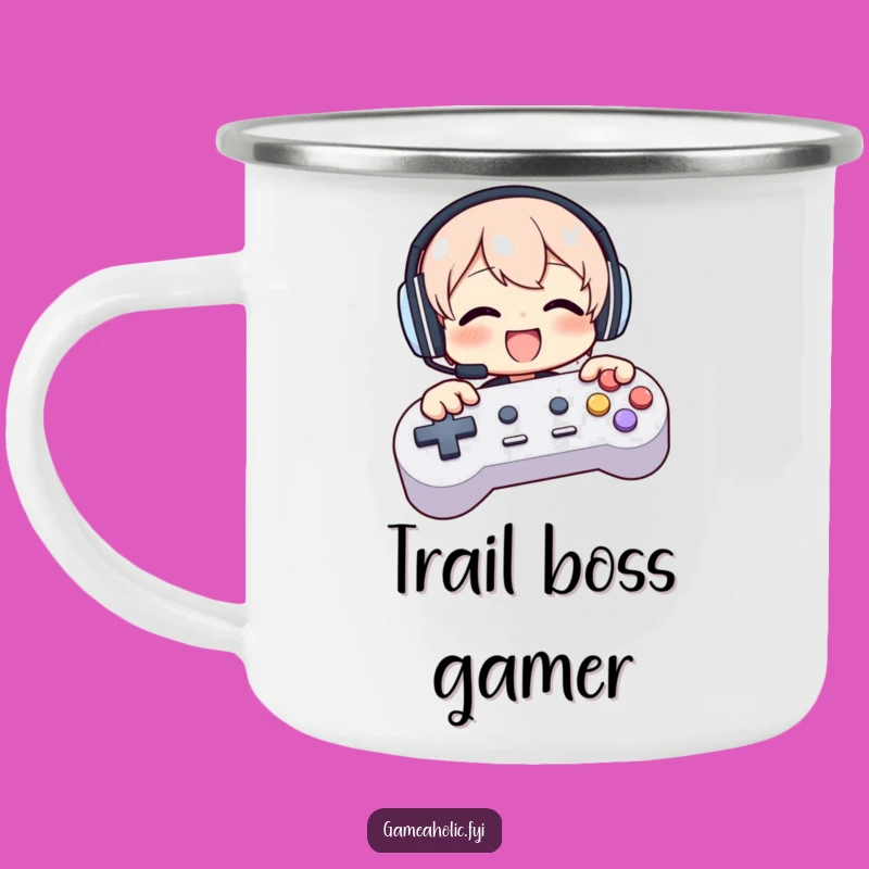 Funny Gamer Camping Mug: Fuel Your Adventures with Gaming Power
