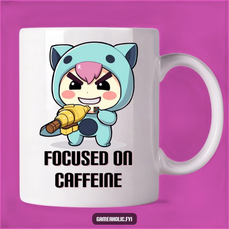 Funny Archer Mug: Pixel Target Aim, a Determined & Hilarious Gift!