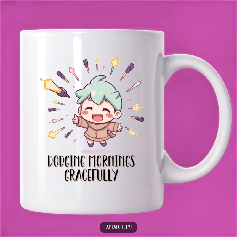 Funny Gamer Dodge Mug: Perfect Gift for the Quick-Witted Player!