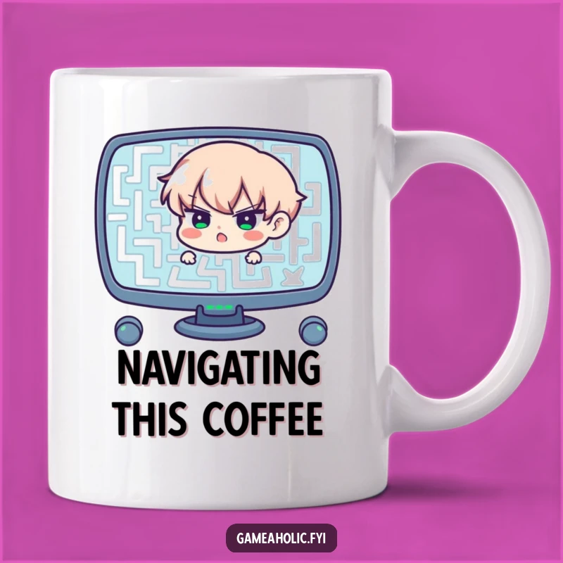 Funny Maze Runner Mug: Perfect Gift for the Persistent Problem-Solver!