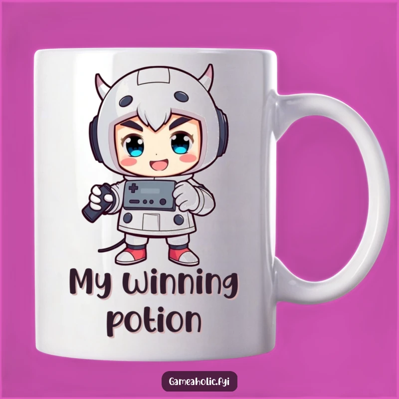 Funny Victorious Gamer Mug: Celebrate Your Wins with Controller Pose Gift