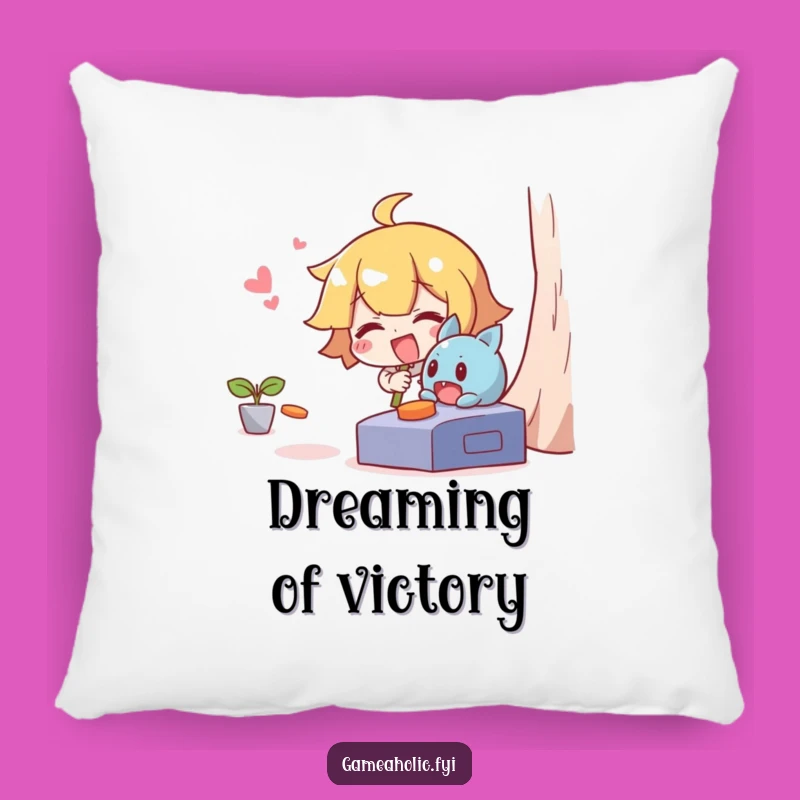 Funny Pillow: Giggling Character's Game Chase, Comfy Funny Gift Accent