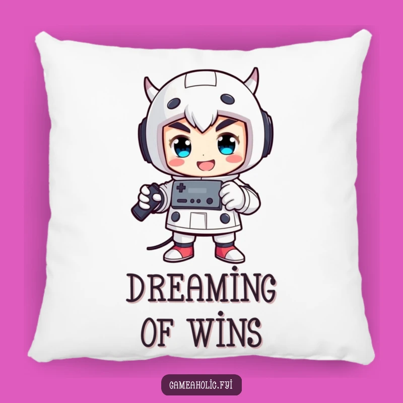 Funny Victorious Gamer Pillow: Cozy Celebration for Wins Gift