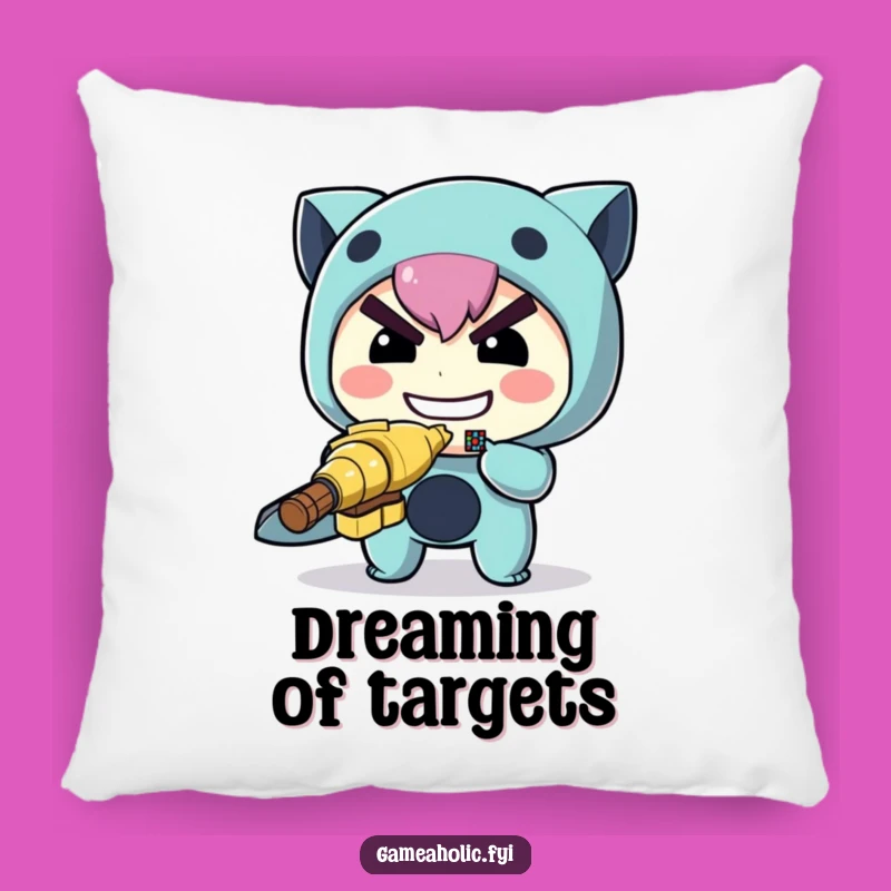 Funny Archer Pillow: Cozy Focus, a Determined & Hilarious Gift!