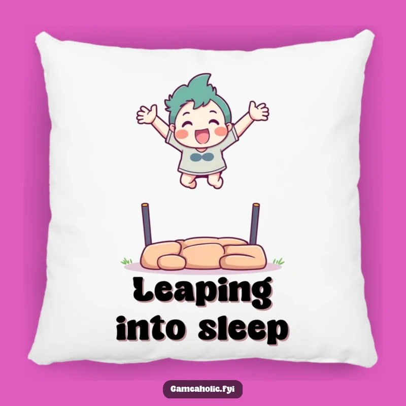 Funny Virtual Athlete Pillow: Comfy Cushion for the Victorious Player, Great Accent