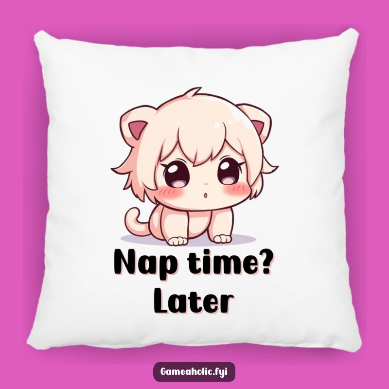 Funny Curious Character Screen Pillow: Comfy & Hilarious Home Decor Accent