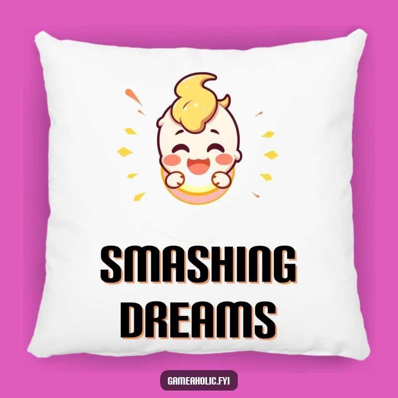 Funny Button Smash Pillow: Cozy Comfort for the Action-Taker