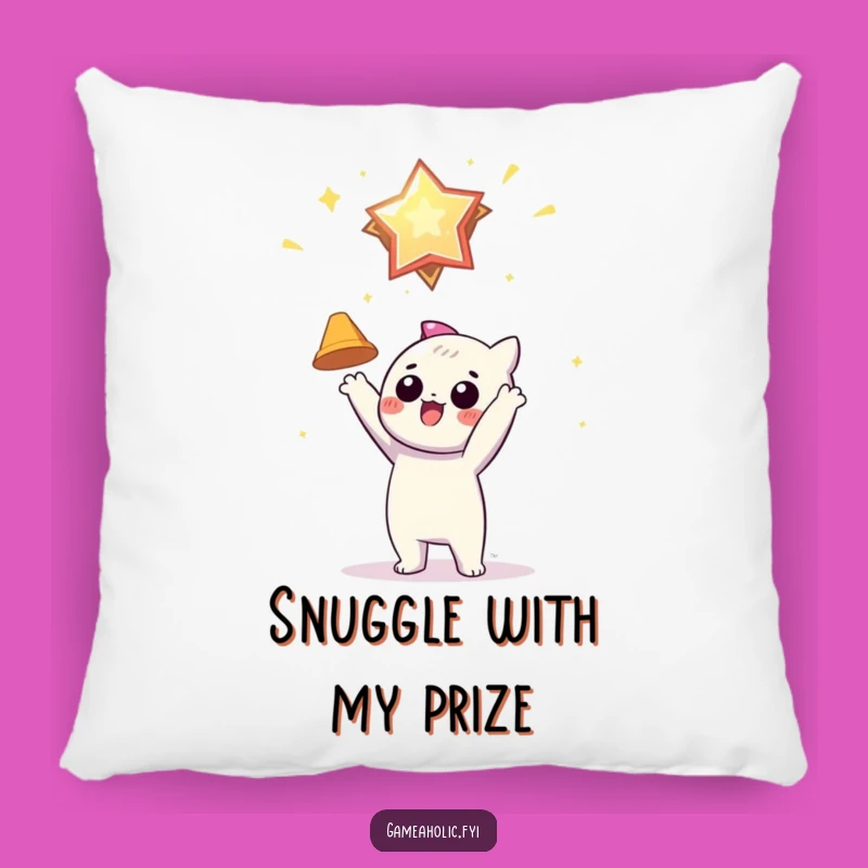 Funny Achiever Pillow: Virtual Award Comfort for Dreamers