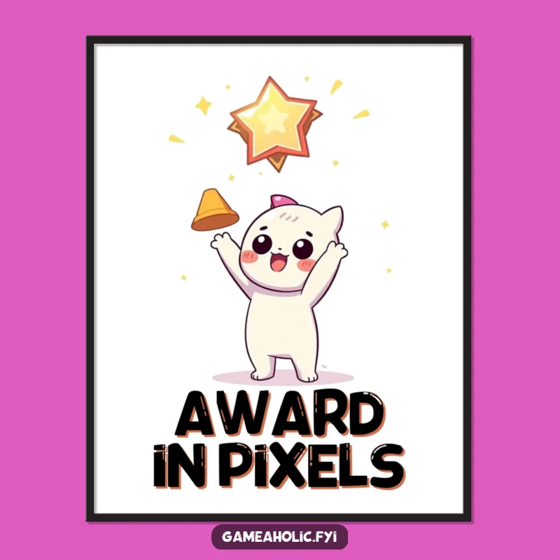 Funny Achiever Digital Art: Virtual Award Print for Motivated Spaces