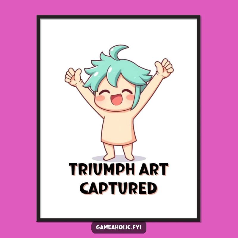 Funny Digital Art: Victory Dance Celebration, Instant Joyful Decor, Perfect Funny Gift