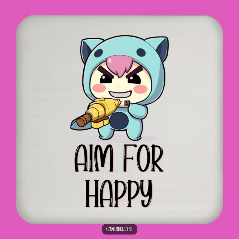 Funny Archer Drink Coaster: Protect Surfaces, a Determined & Hilarious Gift!