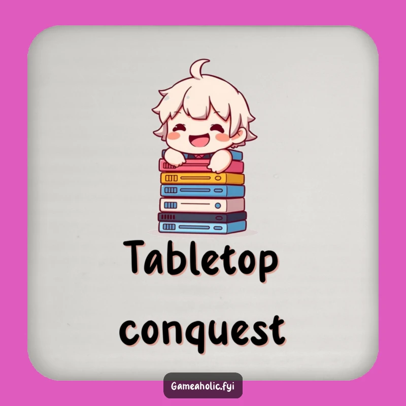 Funny Drink Coaster: Game Case Balance, Protect Surfaces with Humor & Funny Gift