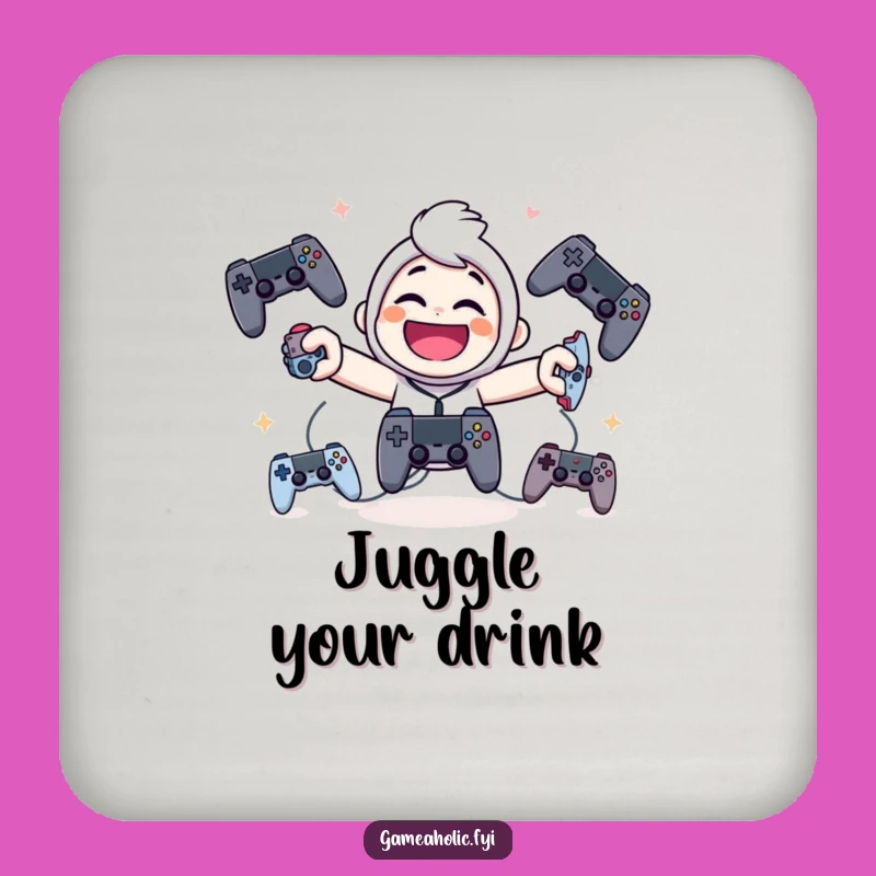 Funny Juggling Coaster: Giggling Character Game Controller Gift