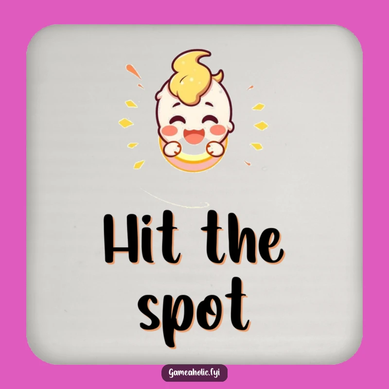 Funny Button Smash Coaster: Protect Surfaces with Playful Action