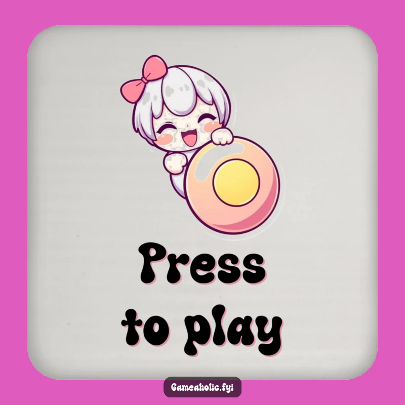 Funny Button Mashing Coaster: Cute Character Drink Protector Gift