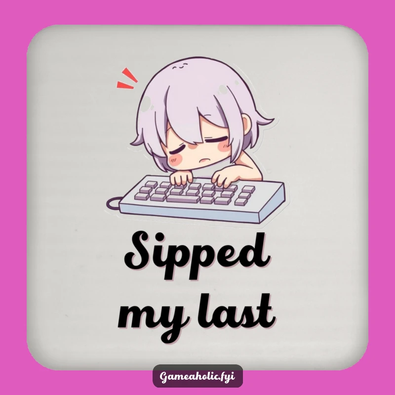 Funny Keyboard Slump Coasters: Protect Surfaces from Tech Fatigue