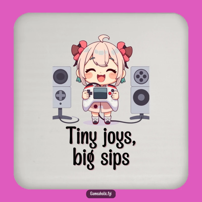 Funny Tiny Controller Coaster - Protect Surfaces Oversized Joy