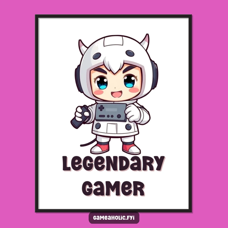 Funny Victorious Gamer Poster: Celebrate Wins with Controller Art Decor Gift