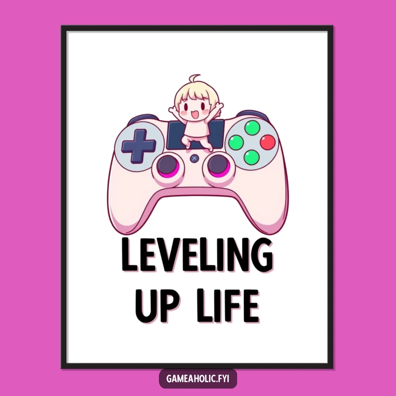 Funny Gamer Poster: Victory Celebration Decor for Your Gaming Space