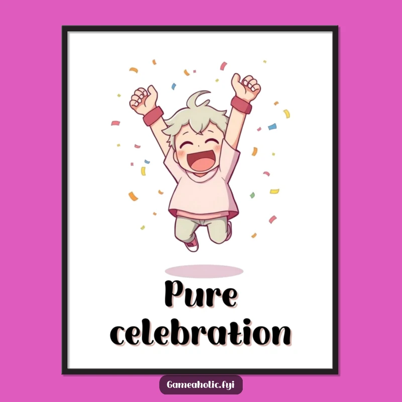 Funny Celebration Poster: Decorate with Joyful Energy and Confetti