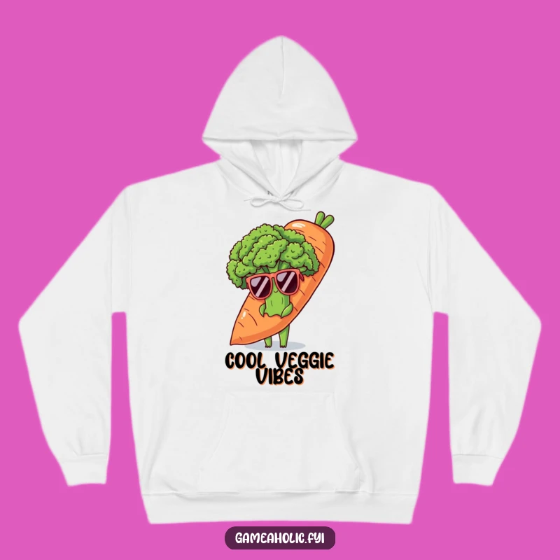 Funny Shy Broccoli Hoodie - Cozy Gift for Cool Veggie Fans