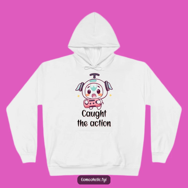 Funny Gamer Hoodie: Cozy Surprised Controller Catch, Unexpected Comfort, Ultimate Funny Gift