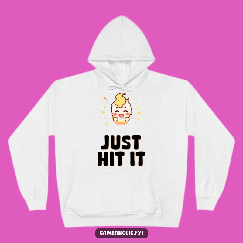 Cozy Button Smash Hoodie: Warm Up Your Inner Go-Getter