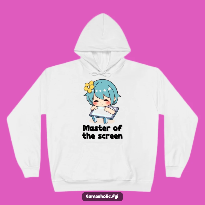 Funny Hoodie: Glowing Tablet Tapper, Cozy & Hilarious Tech Wear, Great Funny Gift