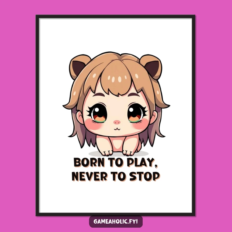 Free Printable Wall Art: Focused Gamer Art, Intense Downloadable Decor!