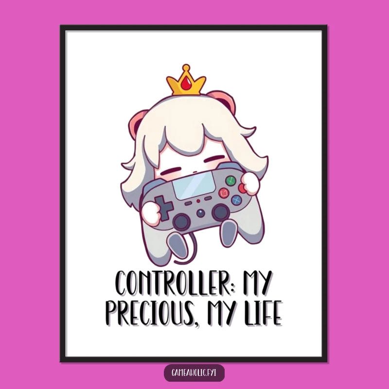 Free Printable Wall Art: Gamer Hugs Controller Funny Downloadable Decor