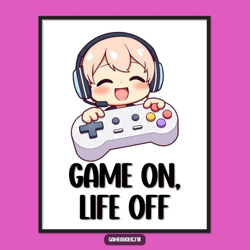 Free Printable Wall Art: Gamer Controller Fun Digital Download for Gaming Rooms