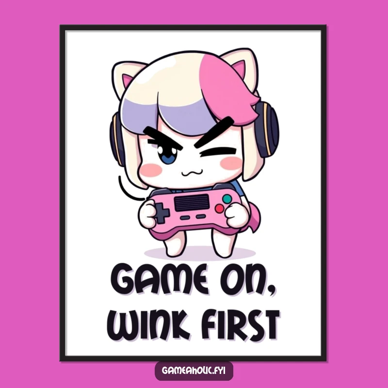 Free Printable Wall Art: Mischievous Gamer Downloadable Art for Fun Decor