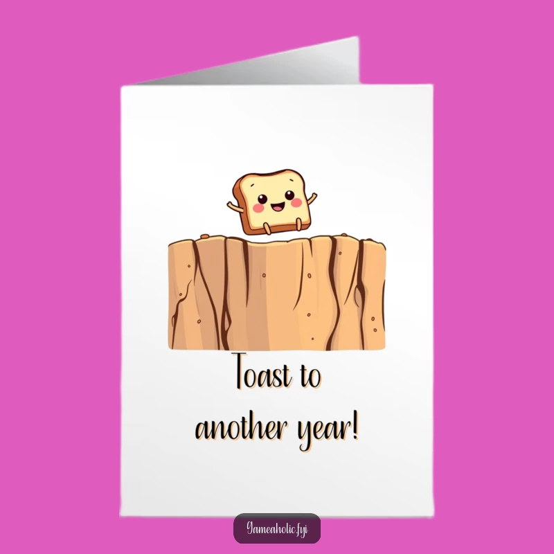 Free Printable Funny Birthday Card: Toast Leaps to Celebration - Downloadable Joy!