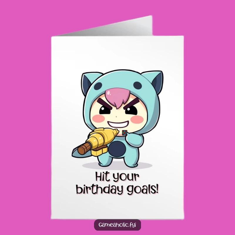 Free Printable Target Birthday Card: Funny Downloadable Gift for Focused Celebrations