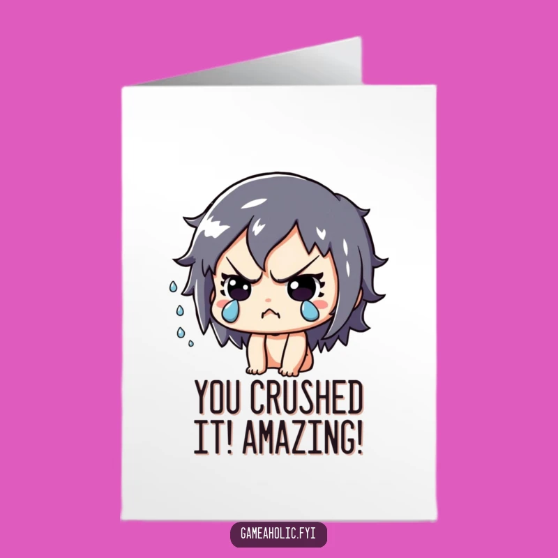 Free Printable Congrats Card: Intense Focus Achievement - Funny Downloadable Gift for Success