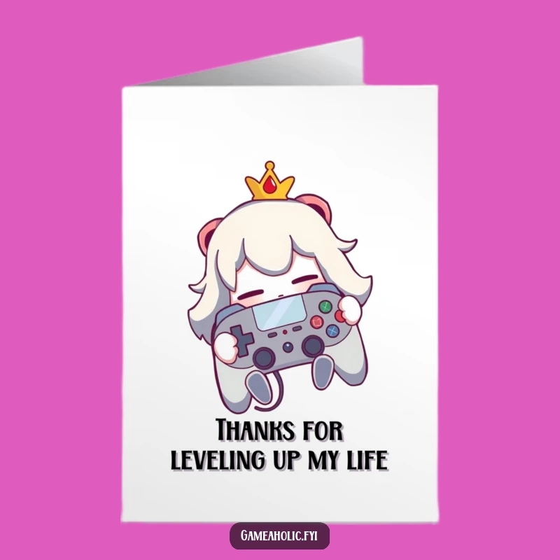 Free Printable Thank You Card: Grateful Gamer Hugs Controller Funny Gift