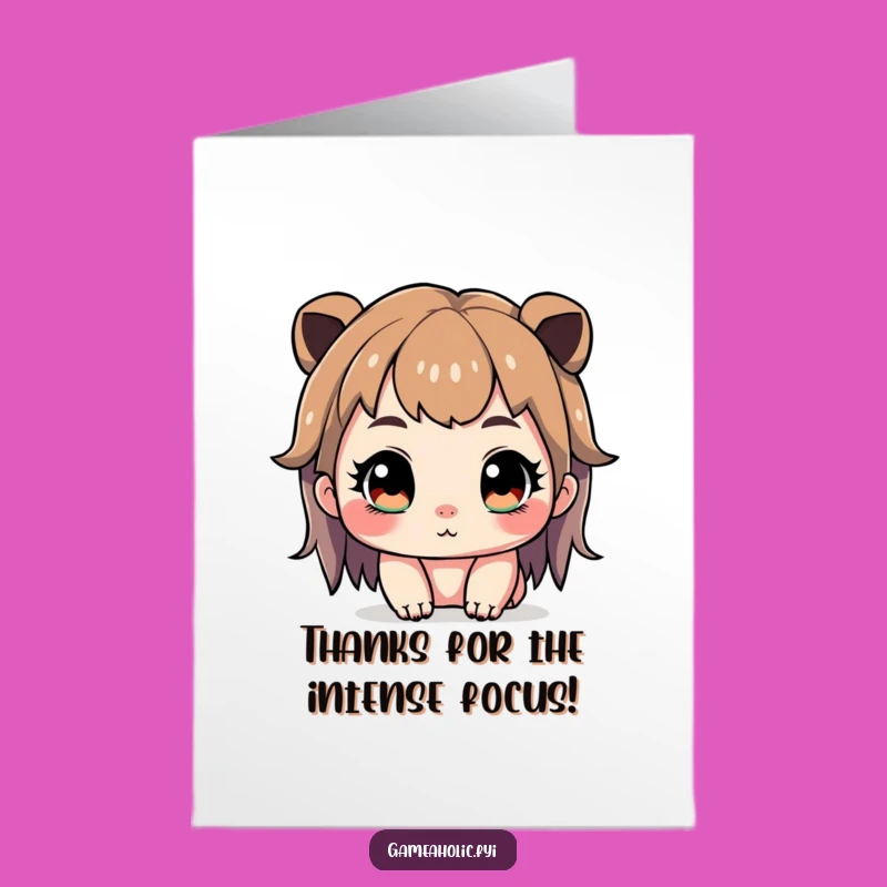 Free Printable Thank You Card: Focused Gamer Gratitude, Downloadable Appreciation!