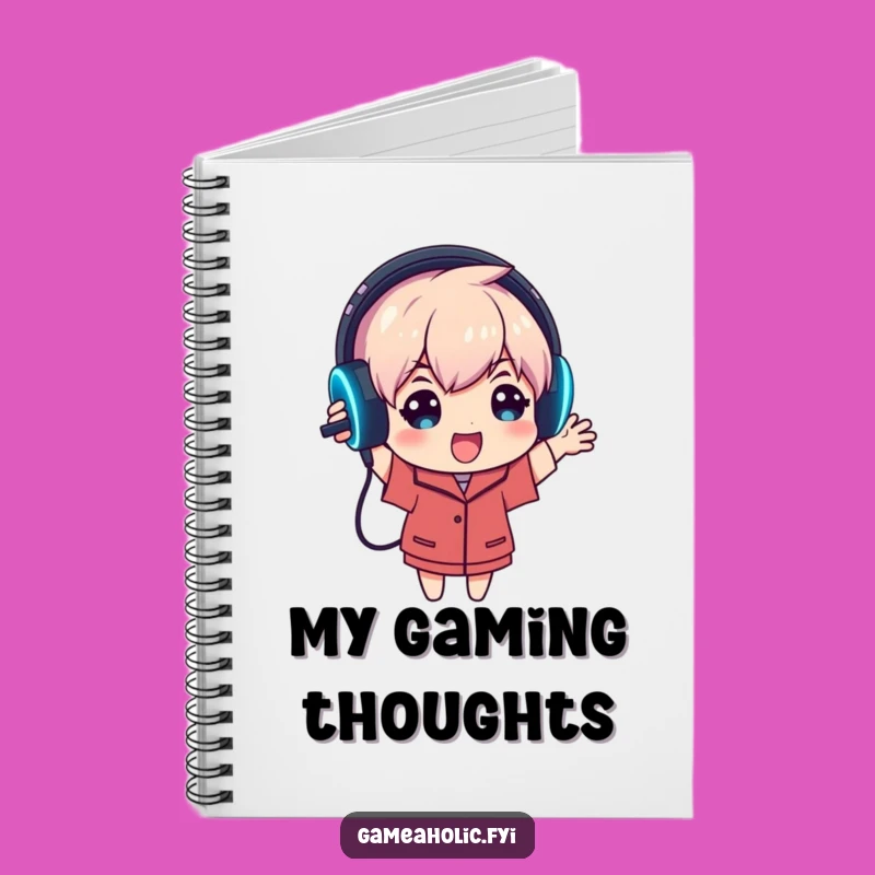 Funny Gamer Headset Notebook: Plan Your Immersive Sessions
