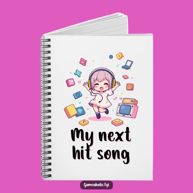 Funny Gamer Notebook: Dance Through Your Notes - Hilarious Music Game Diary!