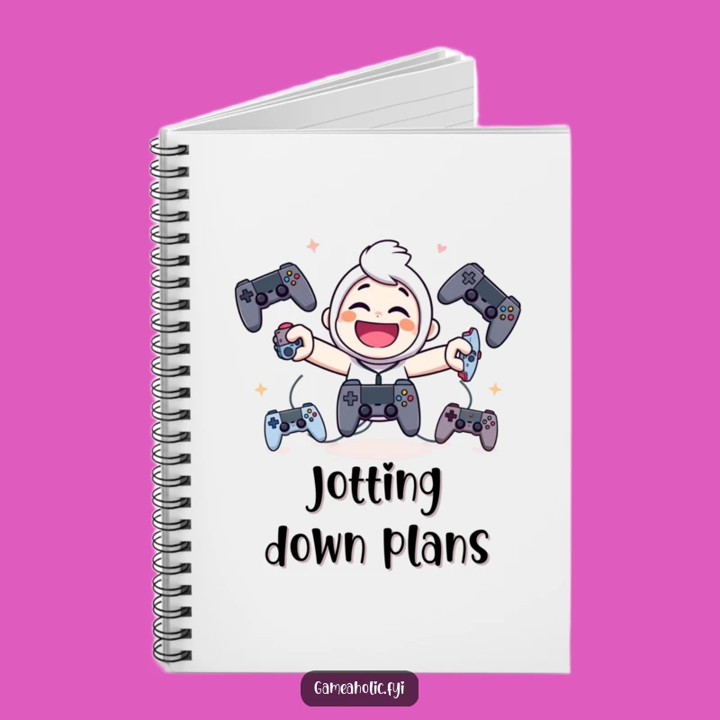 Funny Juggling Gamer Notebook: Giggling Character Journal Gift