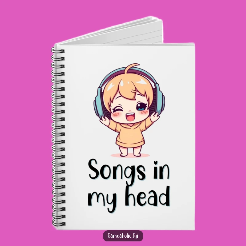 Funny Music Lover Notebook: Delighted Character Journal Gift