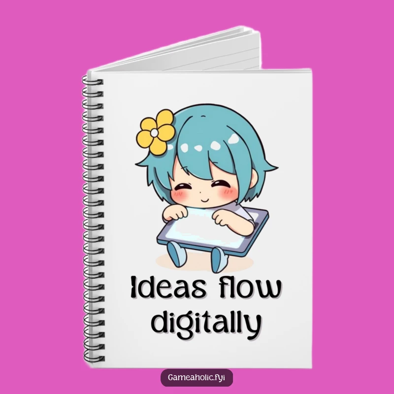Funny Notebook: Tablet Tapper Edition, Journal Your Ideas, Perfect Funny Gift
