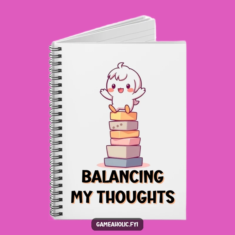 Funny Pixel Balance Notebook: Playful Character Journal Gift