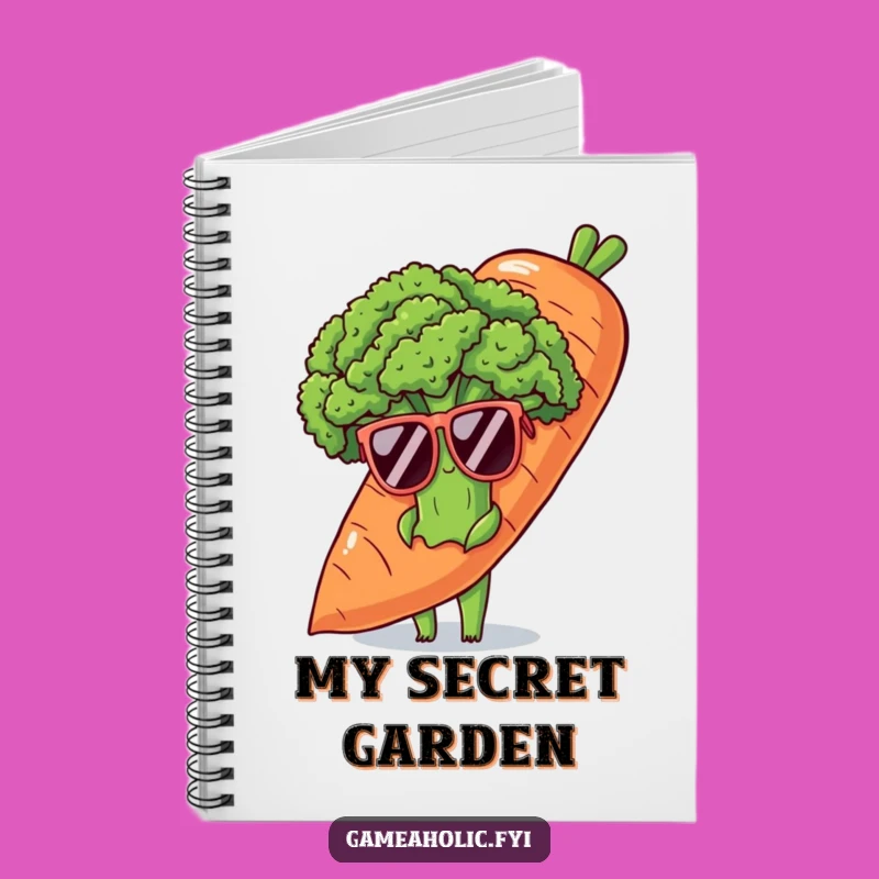 Funny Shy Broccoli Notebook - Gift for Cool Note-Takers